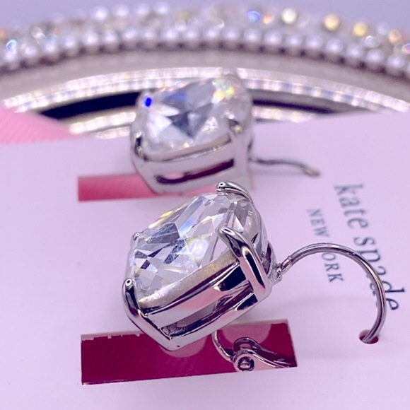 HOST PICK 12/21/24 NWT ✨Kate Spade Large Cushion Cut Drop Earrings ✨ - Picture 4 of 5